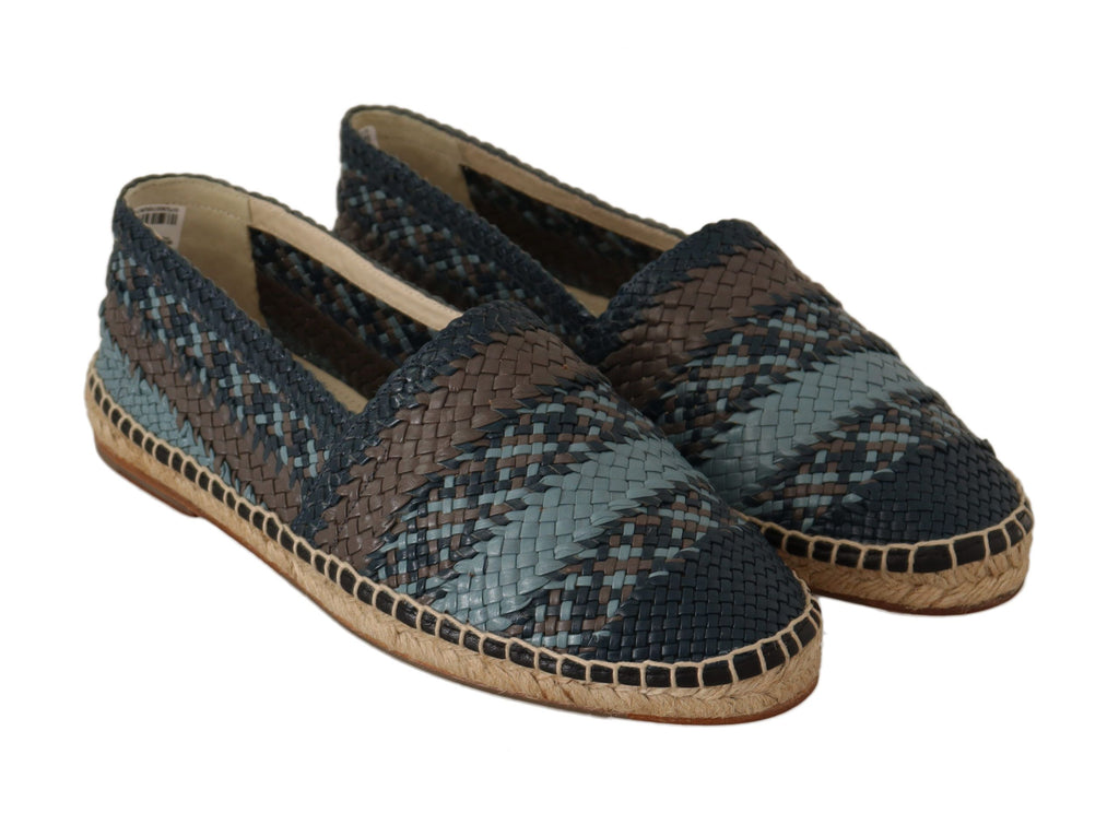 Espadrilles élégantes en cuir tressé Dolce &amp; Gabbana