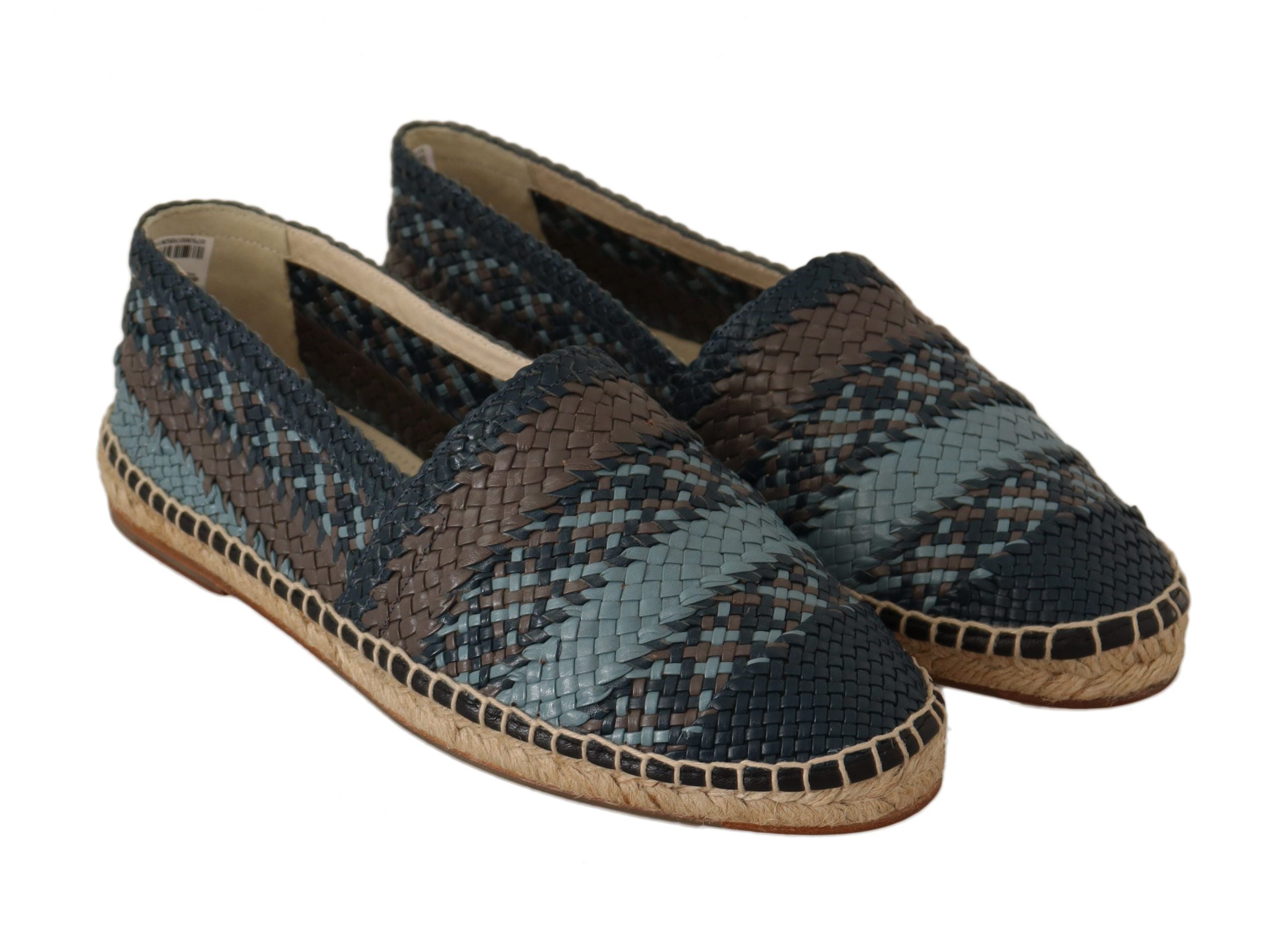 Espadrilles élégantes en cuir tressé Dolce &amp; Gabbana