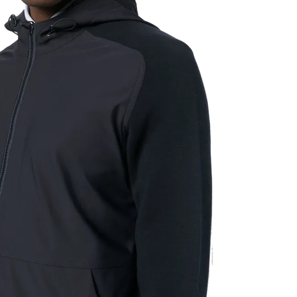 Herno Knit-Sleeve Hooded Jacket