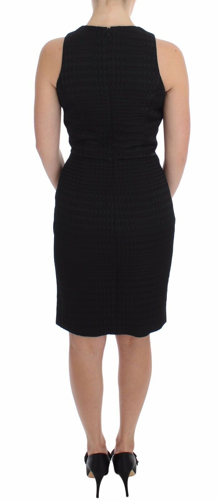 Robe de soirée fourreau noire DAIZY SHELY, longueur genou