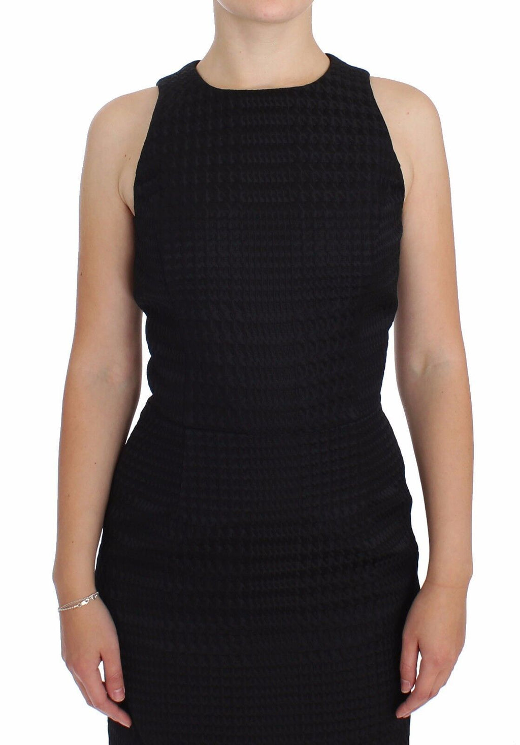 Robe de soirée fourreau noire DAIZY SHELY, longueur genou