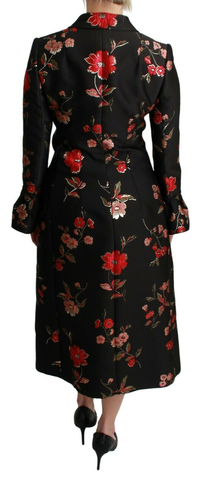 Trench-coat élégant brodé de fleurs Dolce &amp; Gabbana