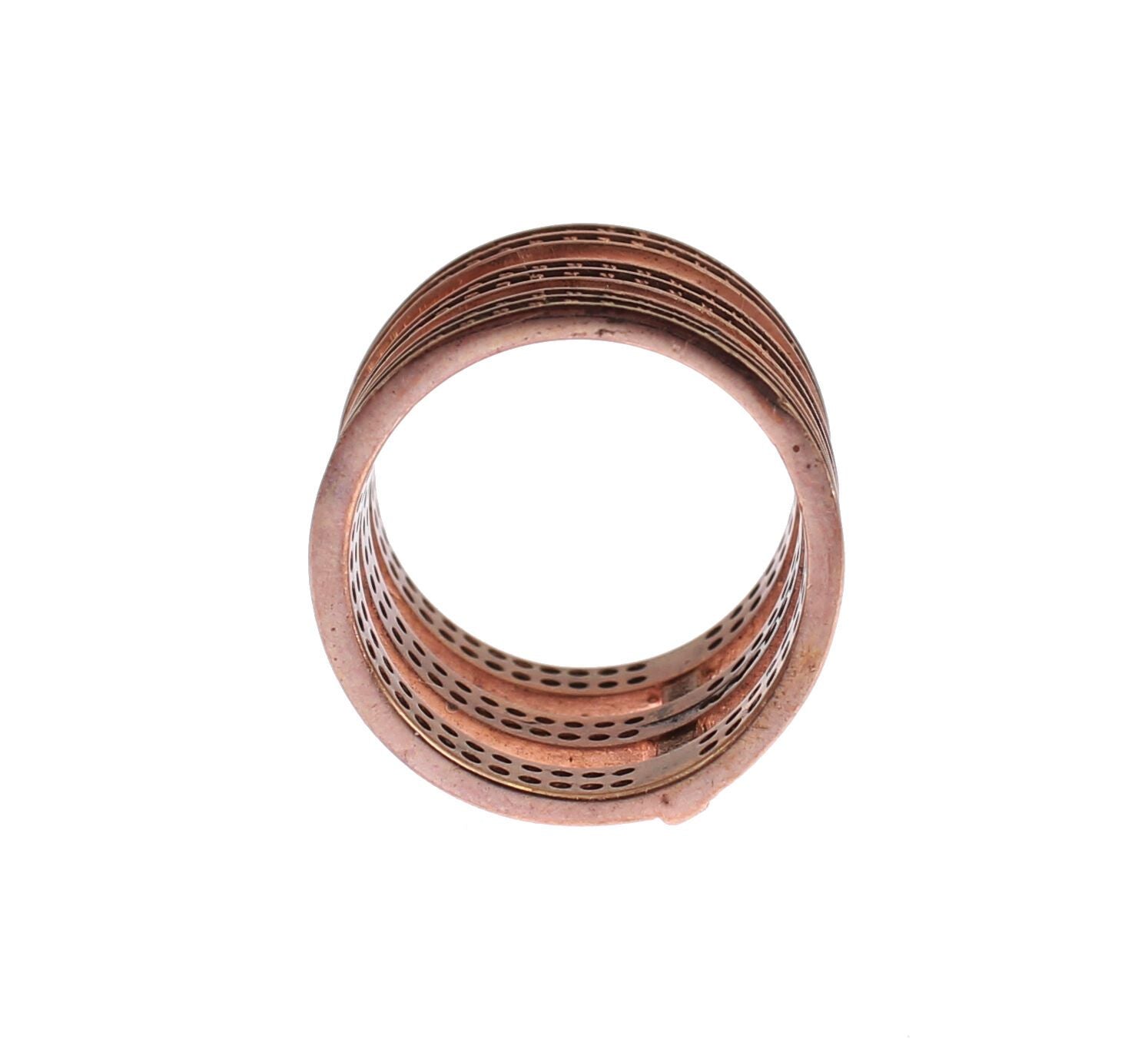 Nialaya – Schillernder Ring mit Roségoldbeschichtung und Zirkonia-Kristallen