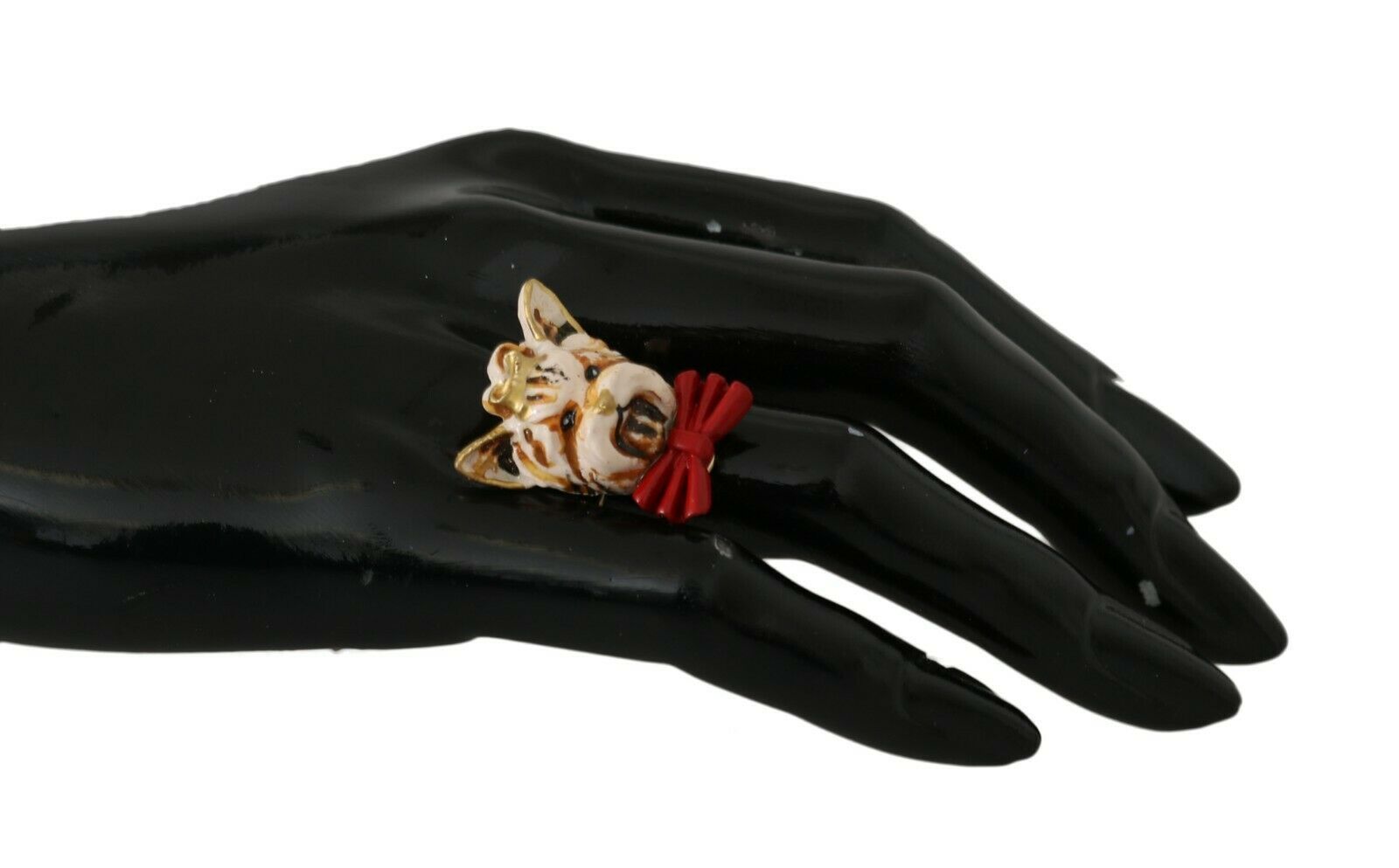 Dolce &amp; Gabbana Eleganter Damenring mit Hundeanhänger