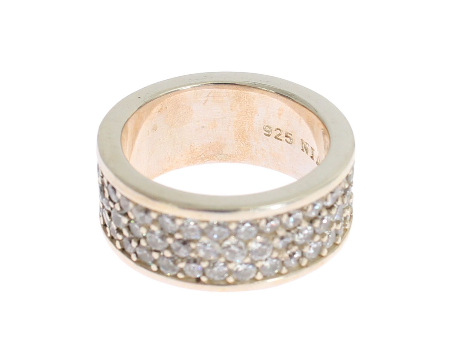 Nialaya – Glamouröser Ring aus Silber mit Zirkonia-Kristallen