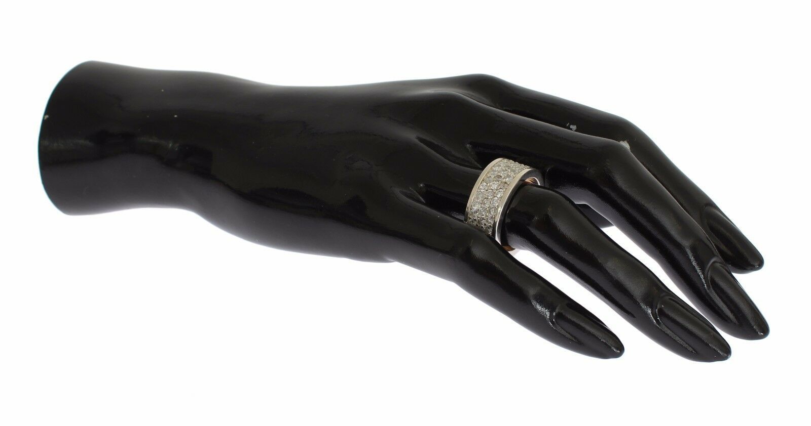 Nialaya – Glamouröser Ring aus Silber mit Zirkonia-Kristallen