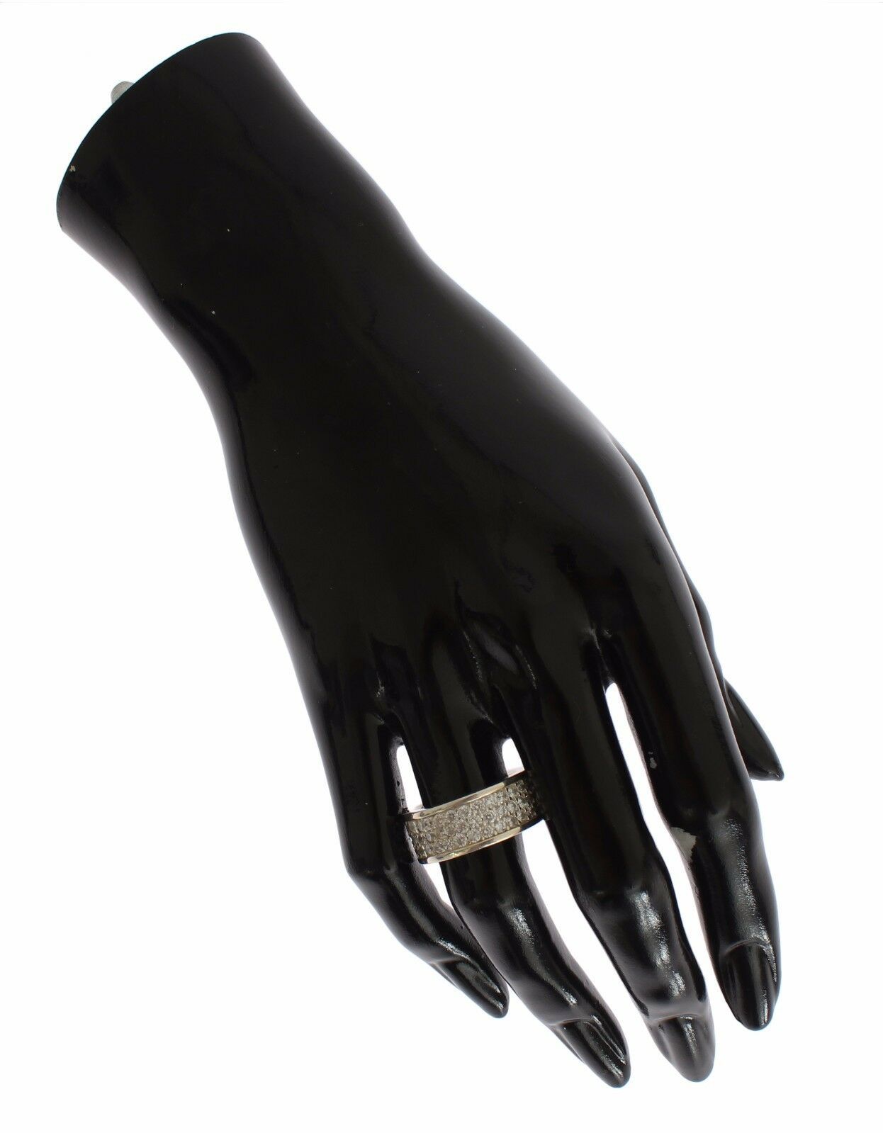 Nialaya – Glamouröser Ring aus Silber mit Zirkonia-Kristallen