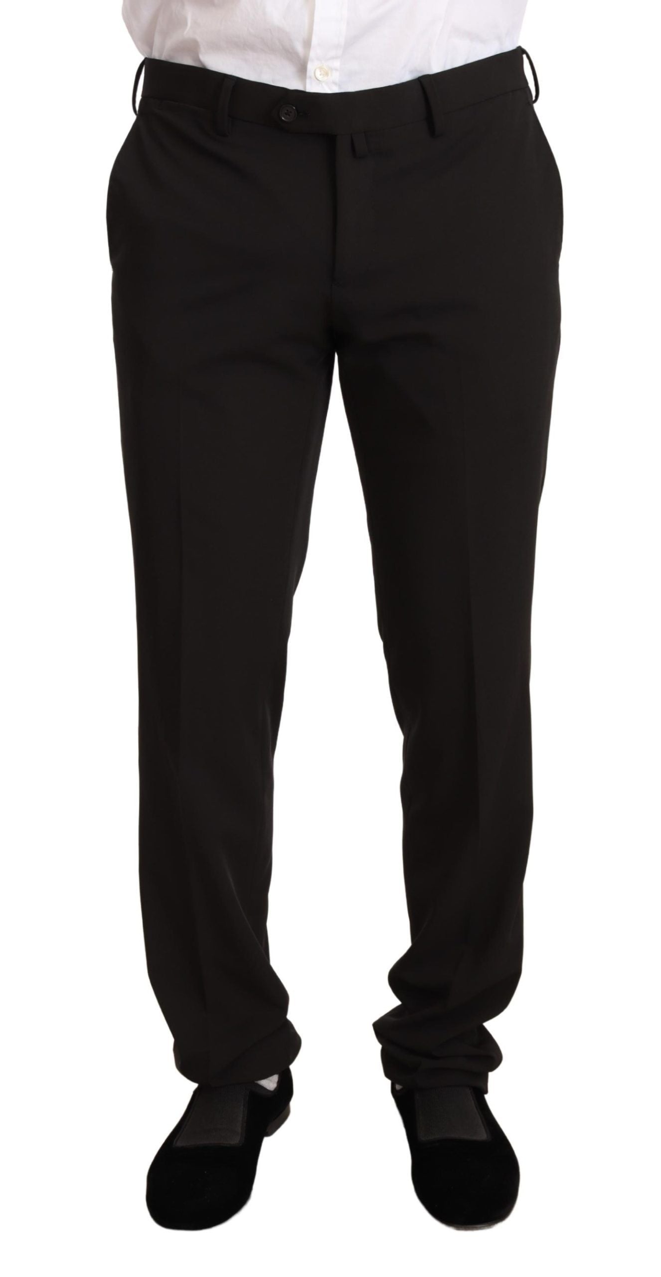Domenico Tagliente Eleganter schwarzer Slim Fit Zweiteiler