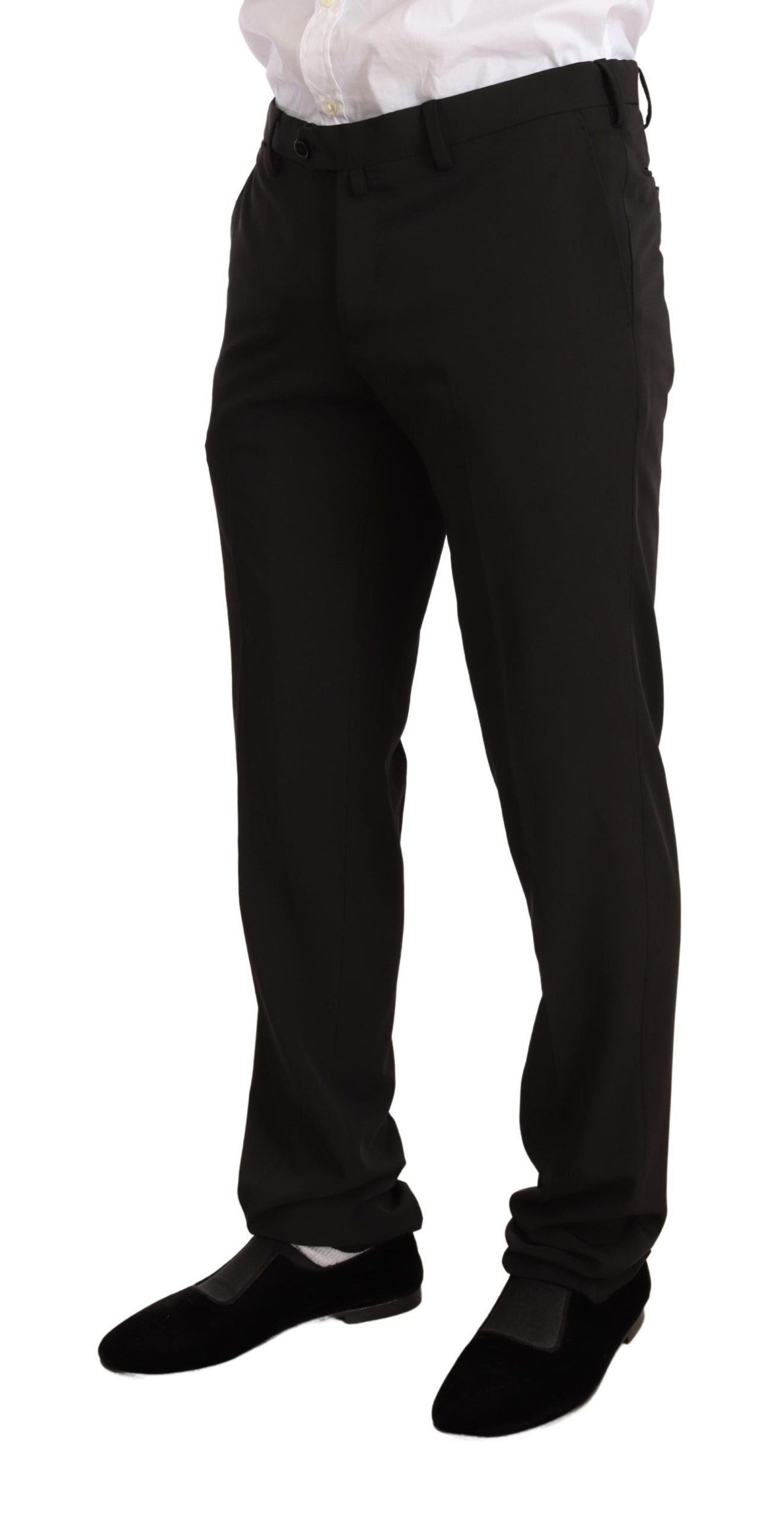 Domenico Tagliente Eleganter schwarzer Slim Fit Zweiteiler
