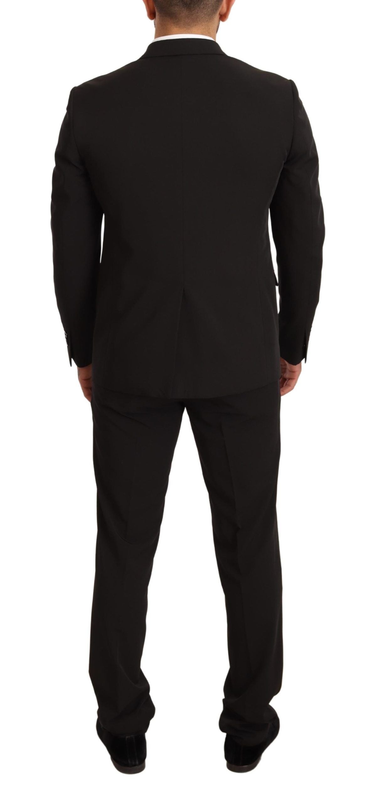 Domenico Tagliente Eleganter schwarzer Slim Fit Zweiteiler
