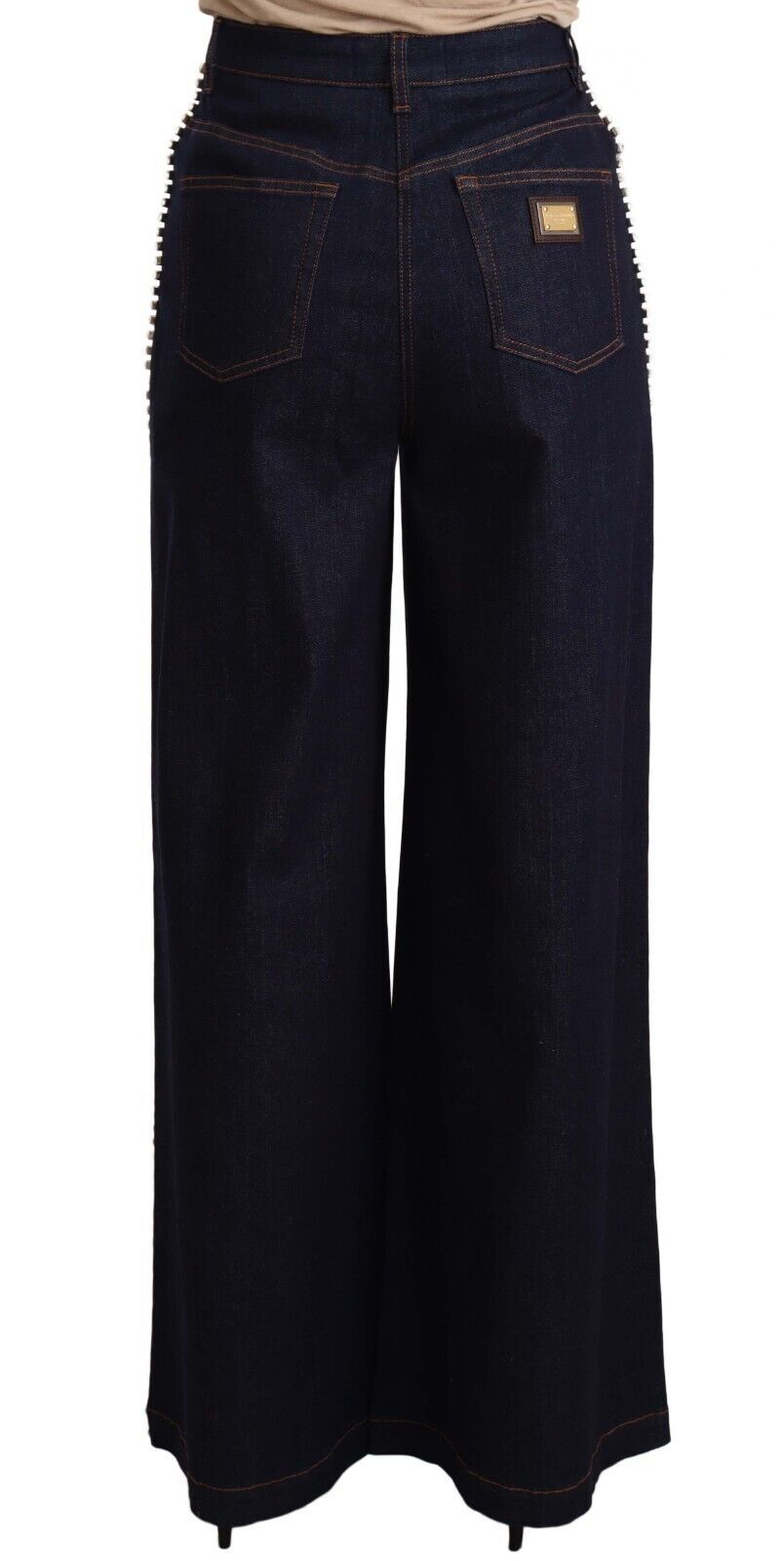 Dolce &amp; Gabbana Elegante dunkelblaue Flare-Jeans