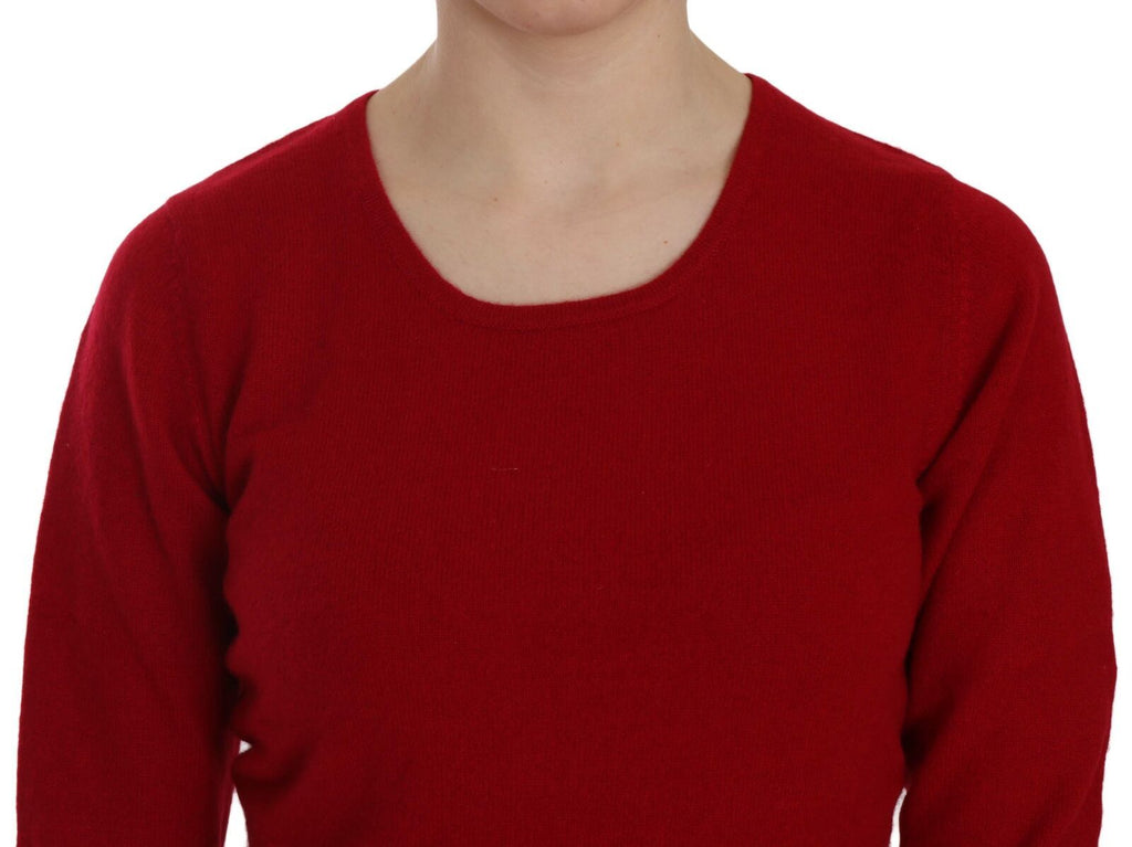 MILA SCHÖN Elegante rote Kaschmir-Pulloverbluse