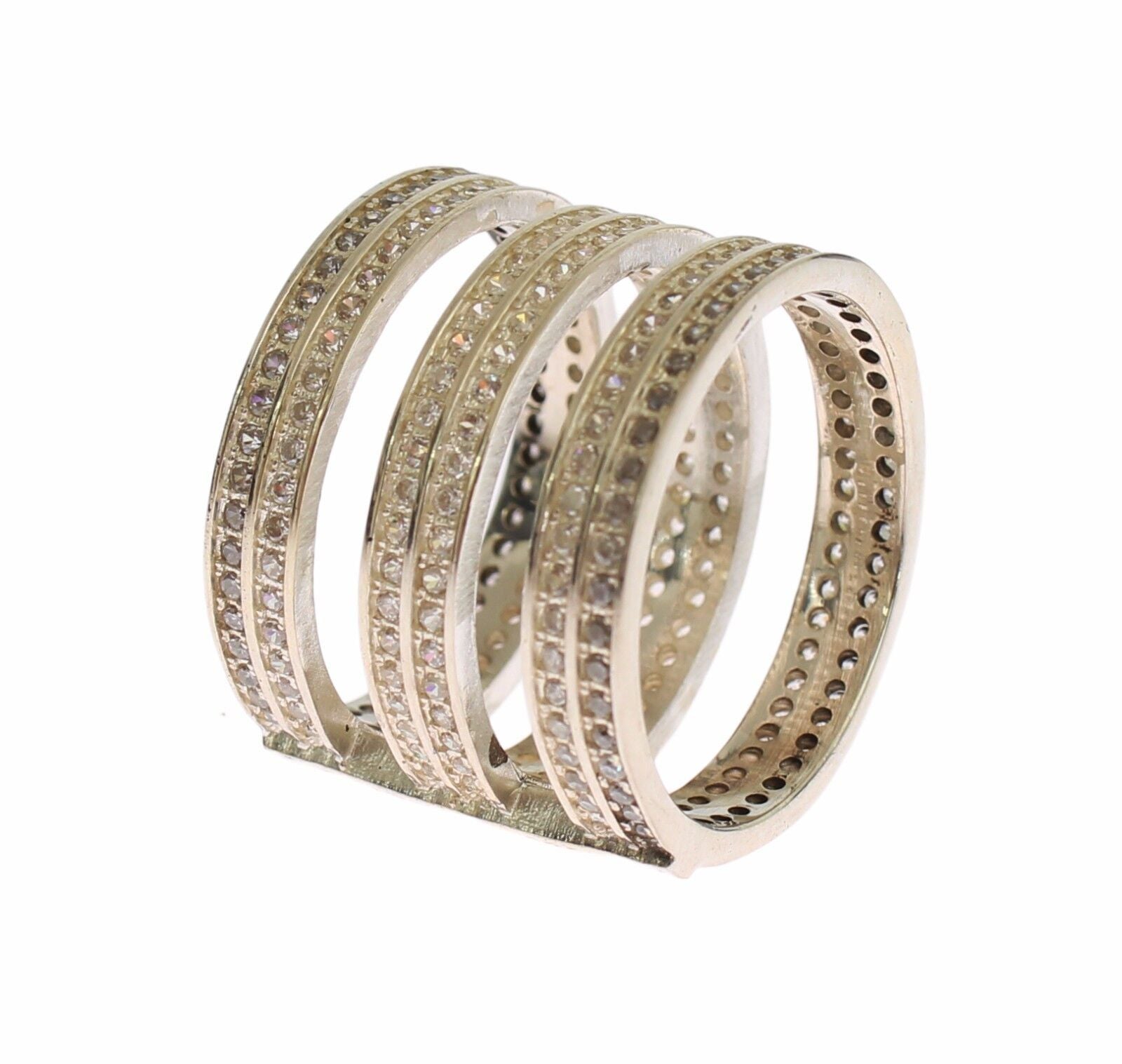 Nialaya – Statement-Ring aus Silber mit Kristallen