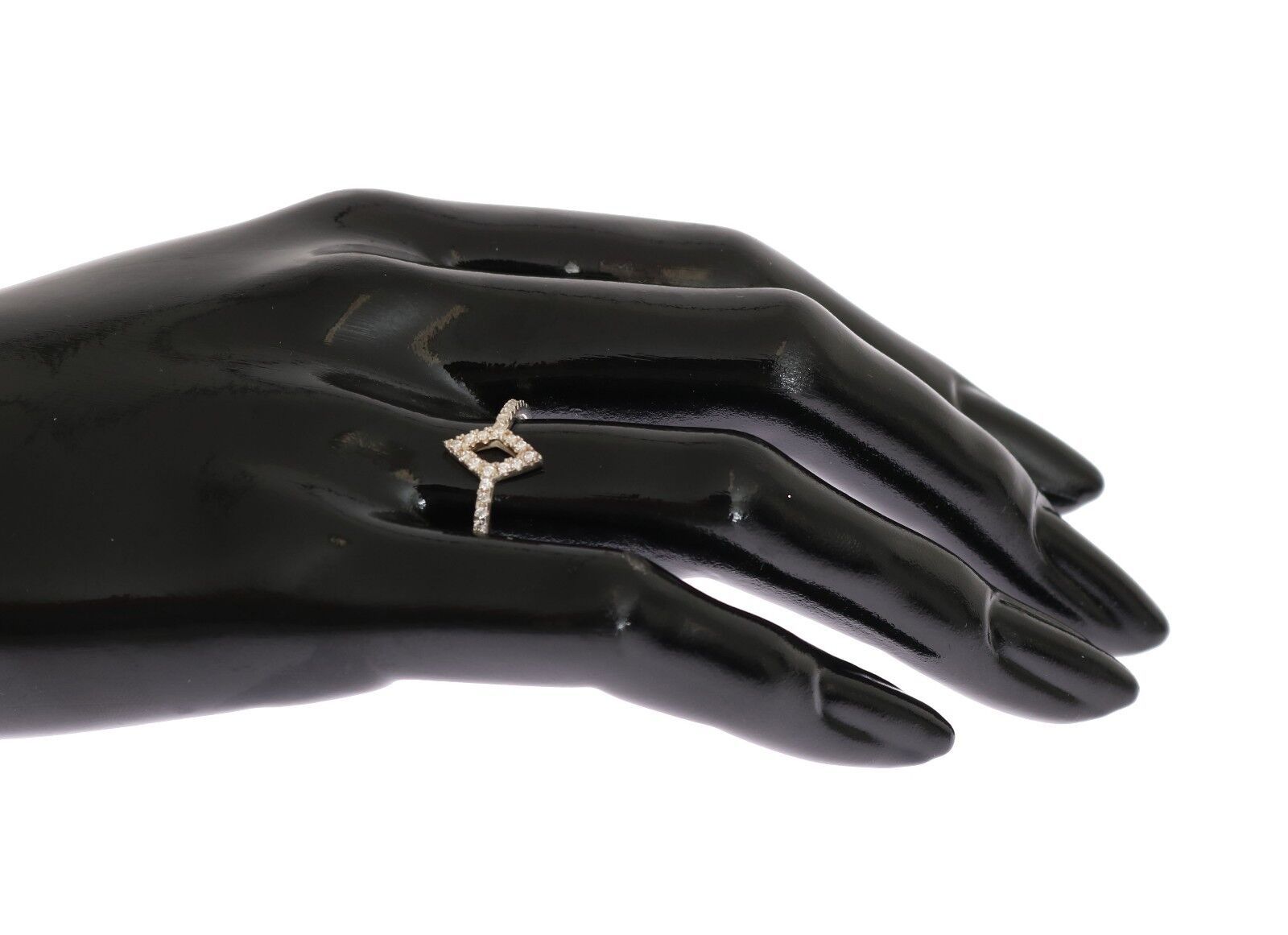 Nialaya Eleganter Silberring mit Zirkonia-Kristallen