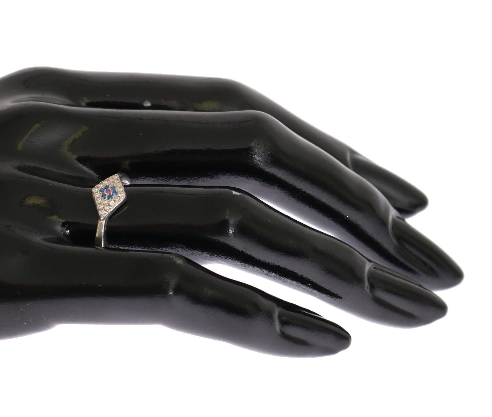 Nialaya Eleganter Silberring mit Zirkonia-Kristallen
