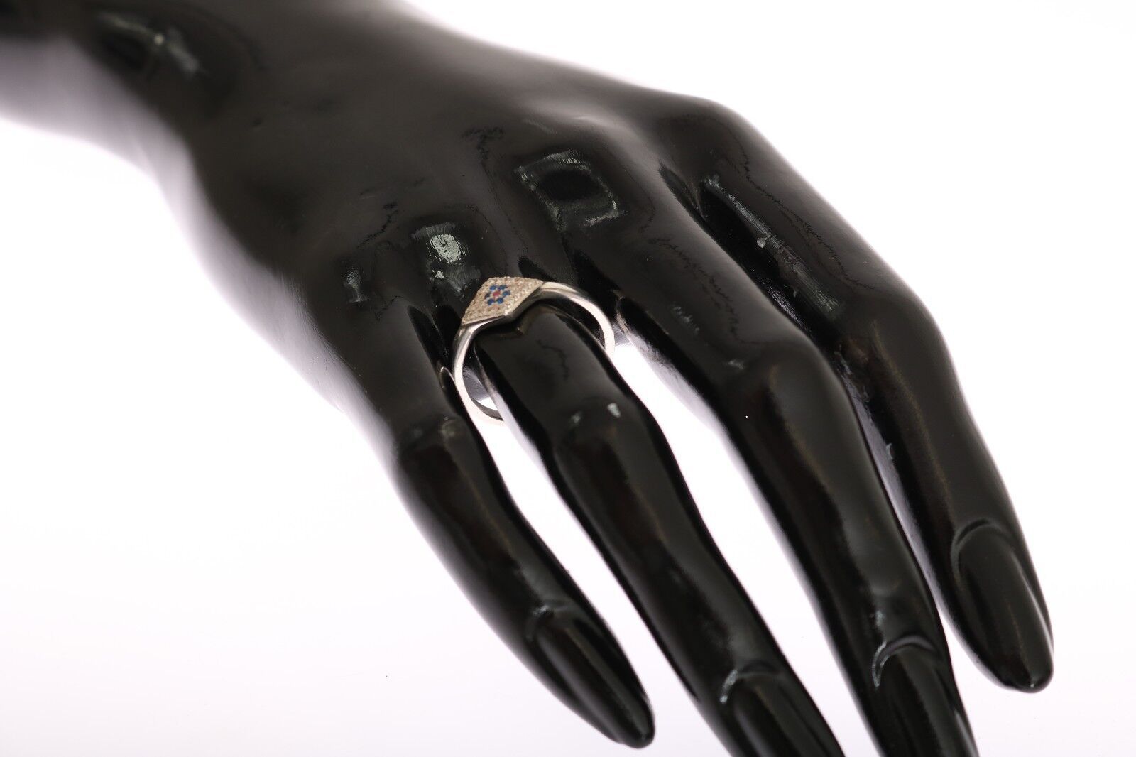 Nialaya Eleganter Silberring mit Zirkonia-Kristallen