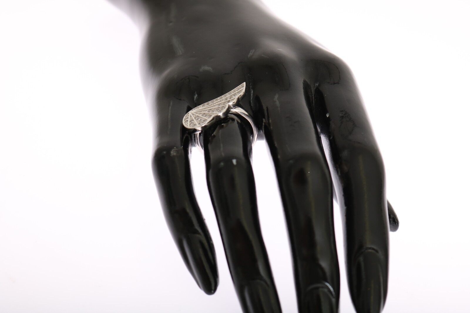 Nialaya Eleganter Sterlingsilber-Ring mit Zirkonia-Kristallen