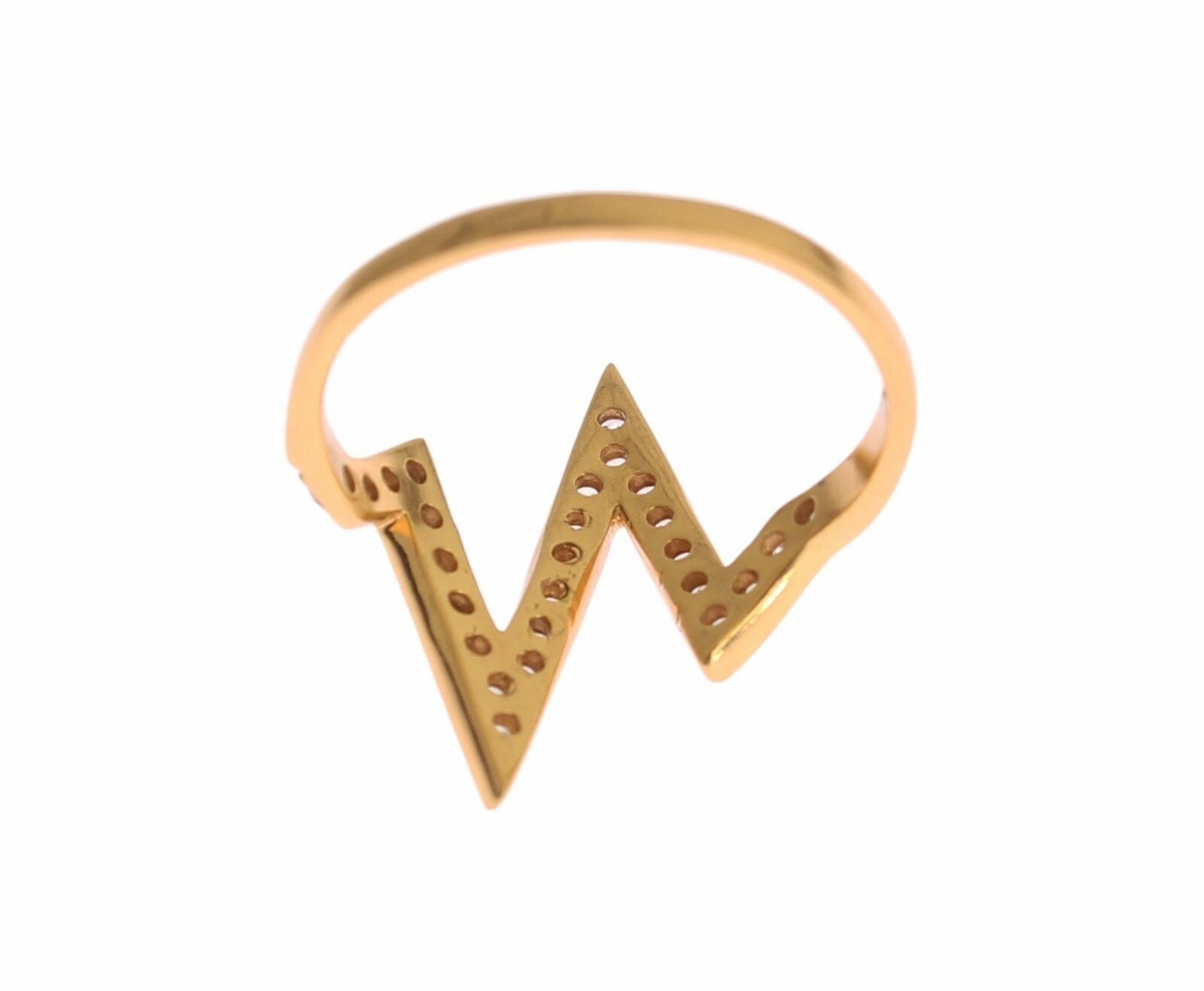 Nialaya – Glamouröser Ring aus vergoldetem Sterlingsilber