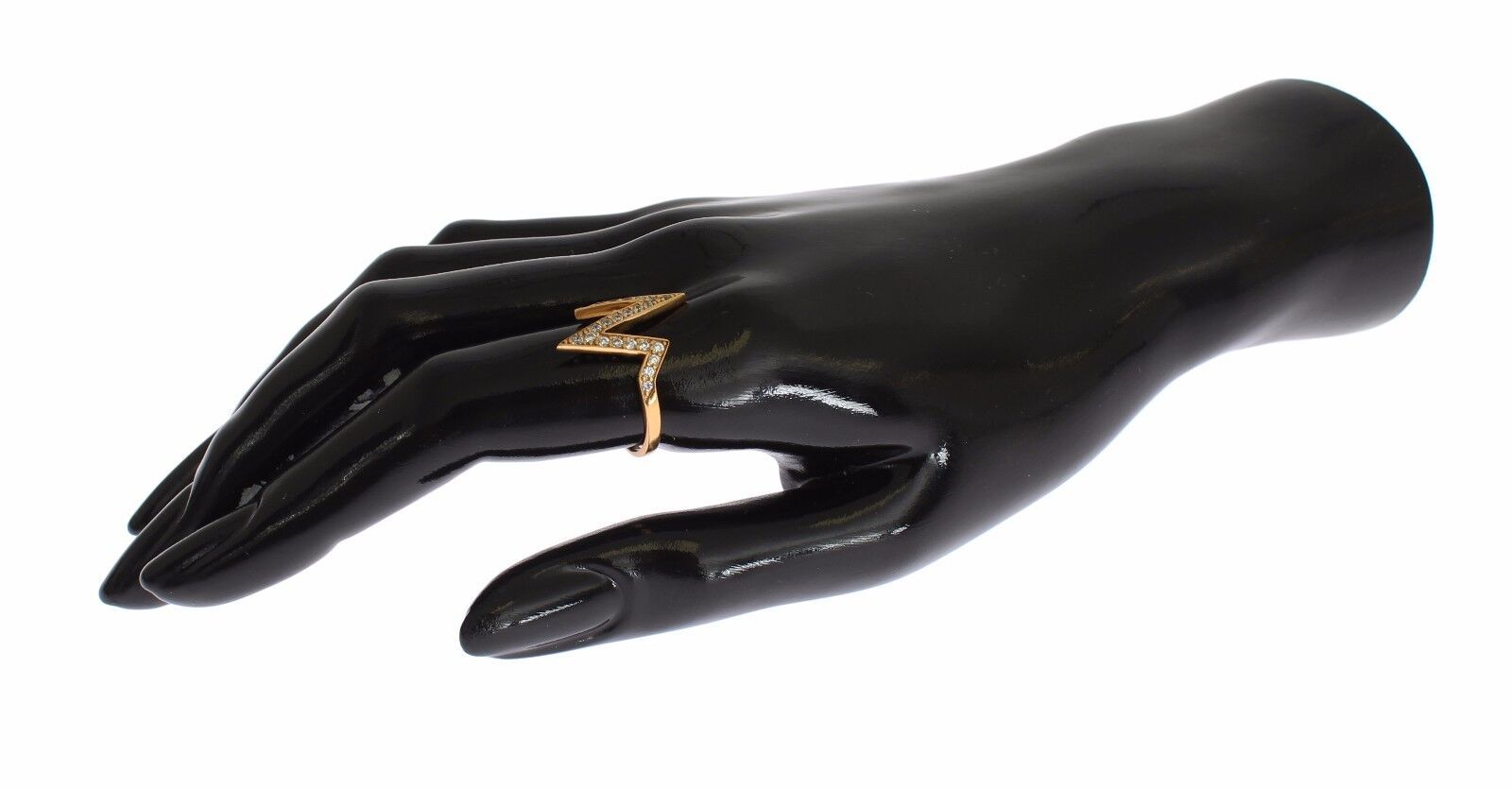 Nialaya – Glamouröser Ring aus vergoldetem Sterlingsilber