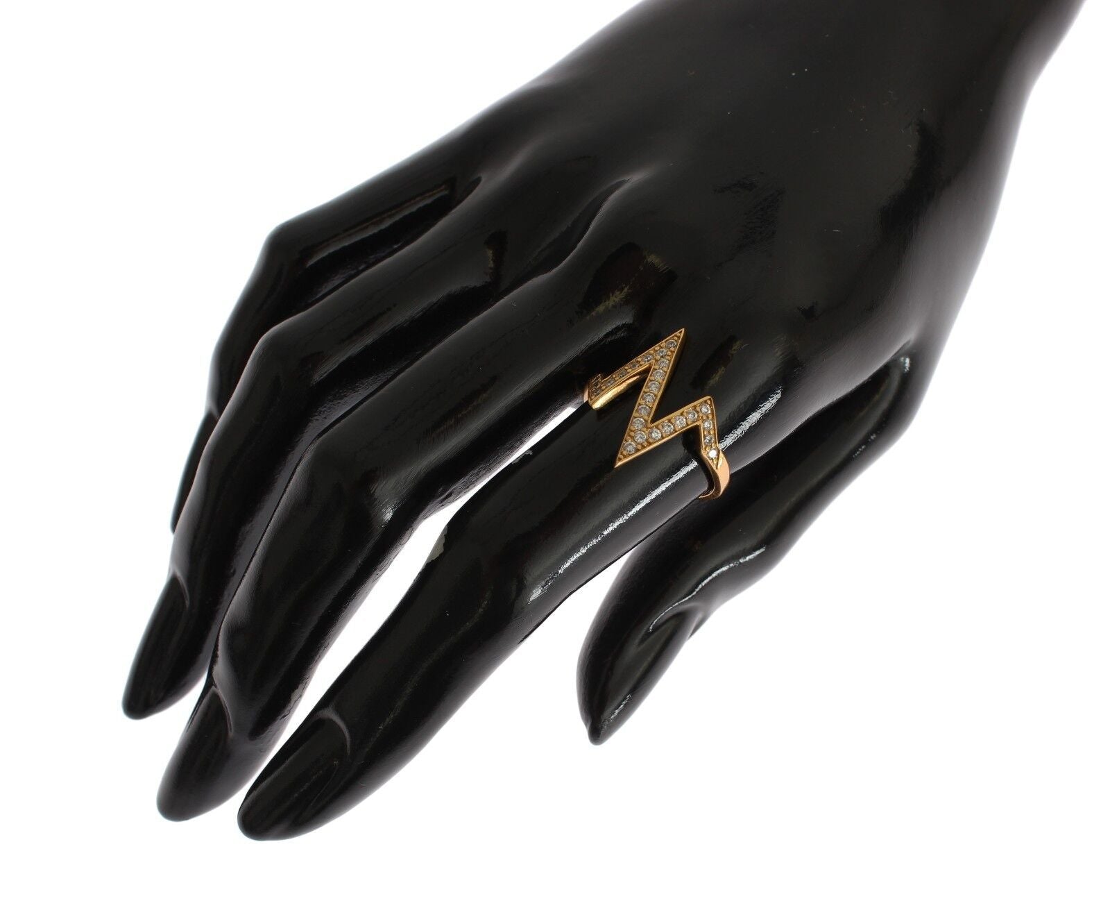 Nialaya – Glamouröser Ring aus vergoldetem Sterlingsilber