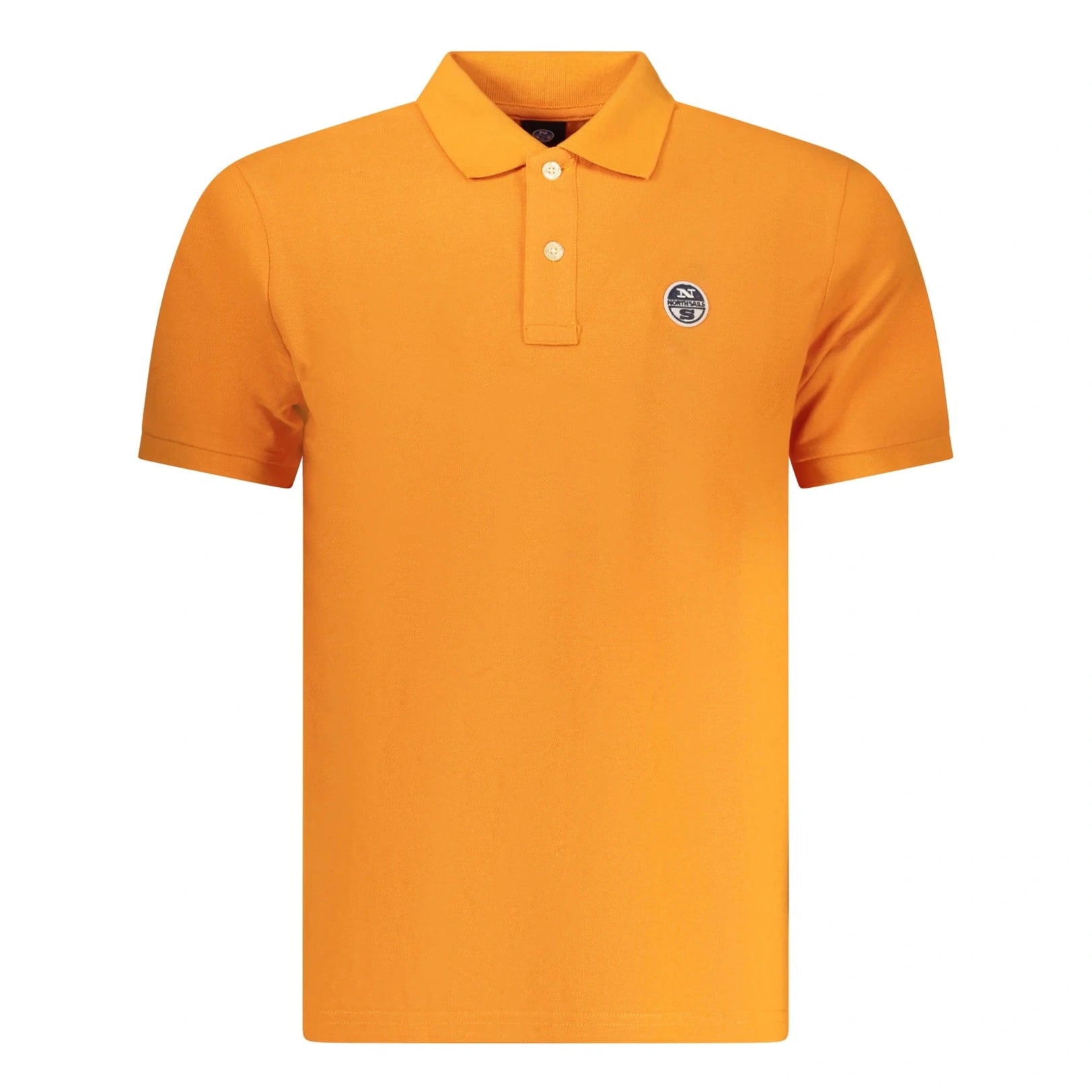 Men’s Orange Short-Sleeve Polo Shirt