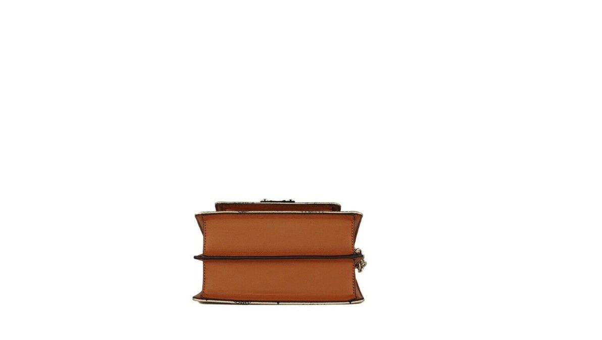 MCM Signature Berlin – Mini-Umhängetasche aus Leder mit Flap-Lock-Verschluss und goldenem Diamant-Logo