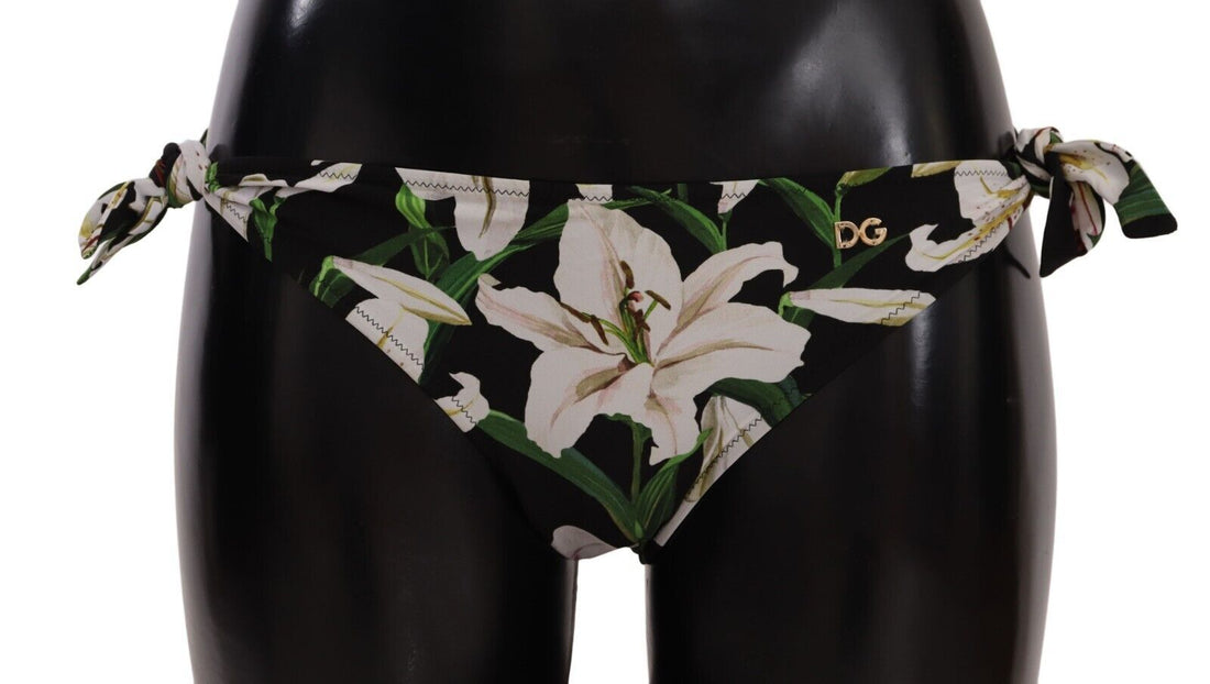 Dolce &amp; Gabbana Elegantes Bikinihöschen mit Lilien-Print
