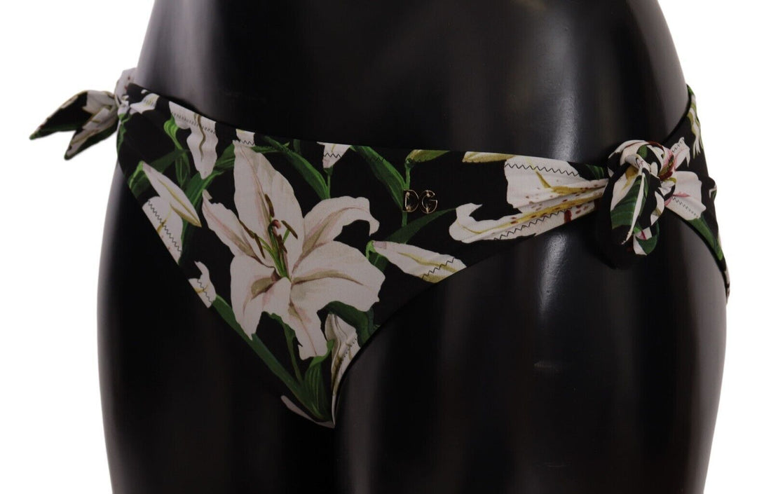 Dolce &amp; Gabbana Elegantes Bikinihöschen mit Lilien-Print