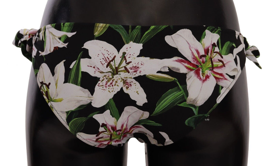 Dolce &amp; Gabbana Elegantes Bikinihöschen mit Lilien-Print