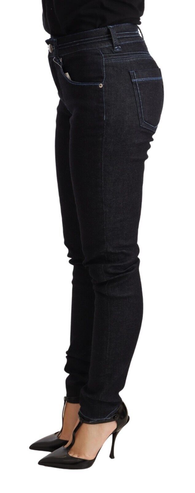 Acht schlanke Skinny Denim mit niedrigerer Taille