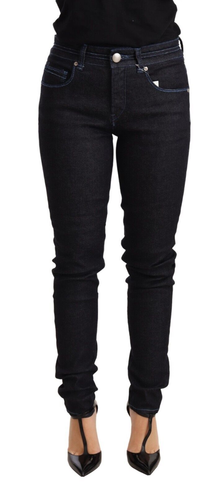 Acht schlanke Skinny Denim mit niedrigerer Taille