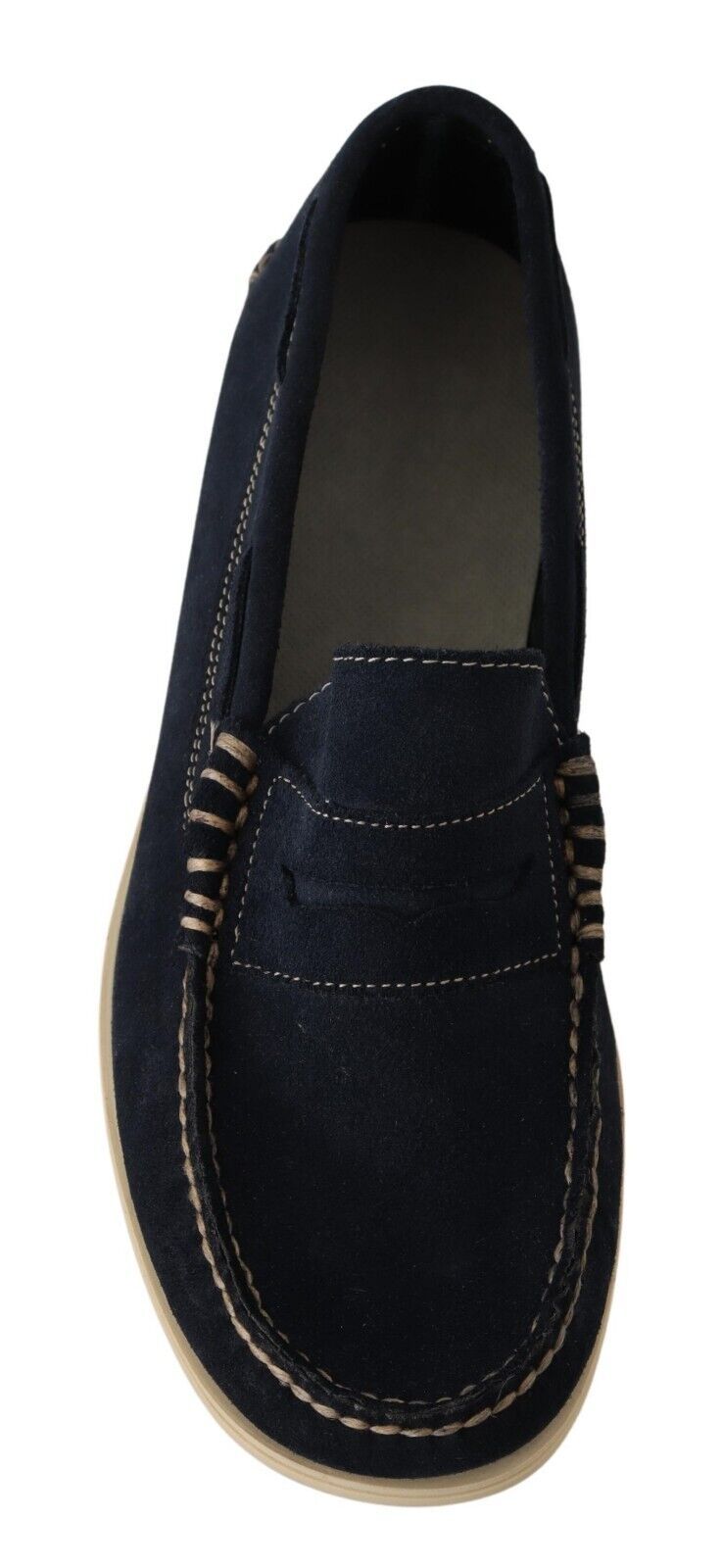 Mocassins Pollini Chic en daim bleu pour homme