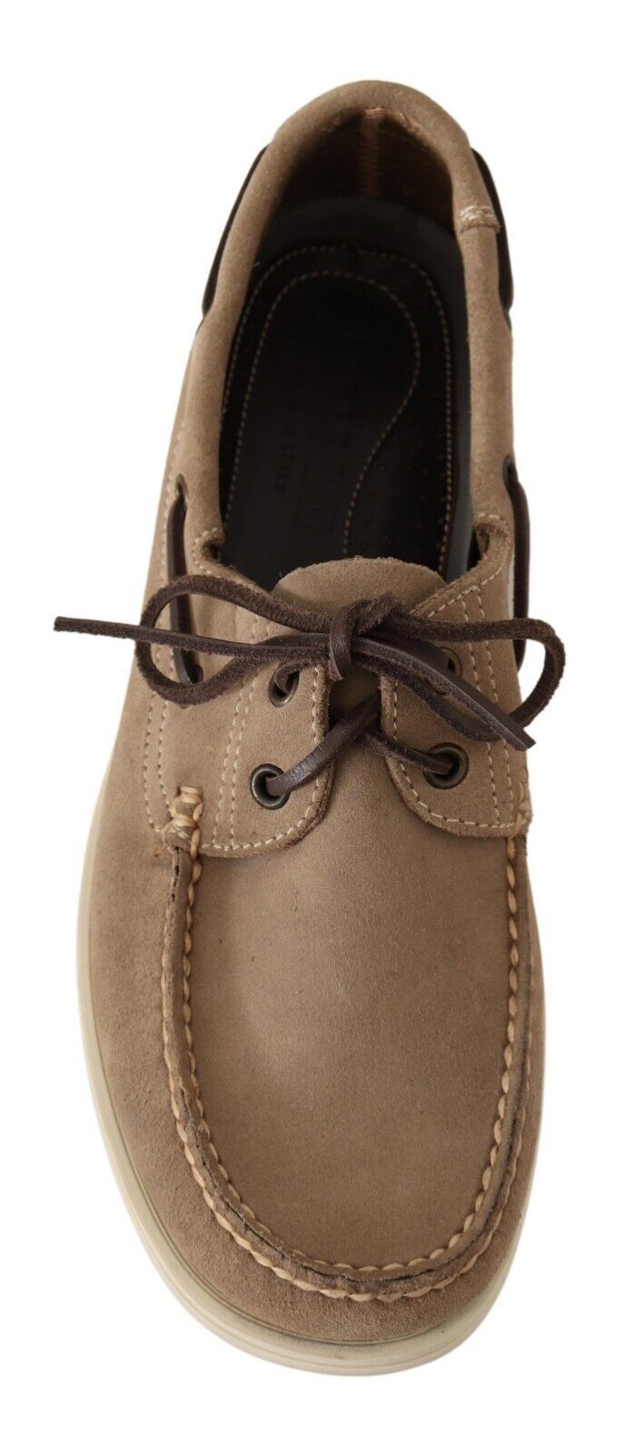 Mocassins élégants en daim beige Pollini pour l'homme exigeant