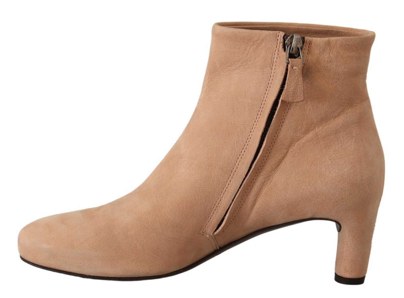 DEL CARLO Elegante beige Lederstiefel