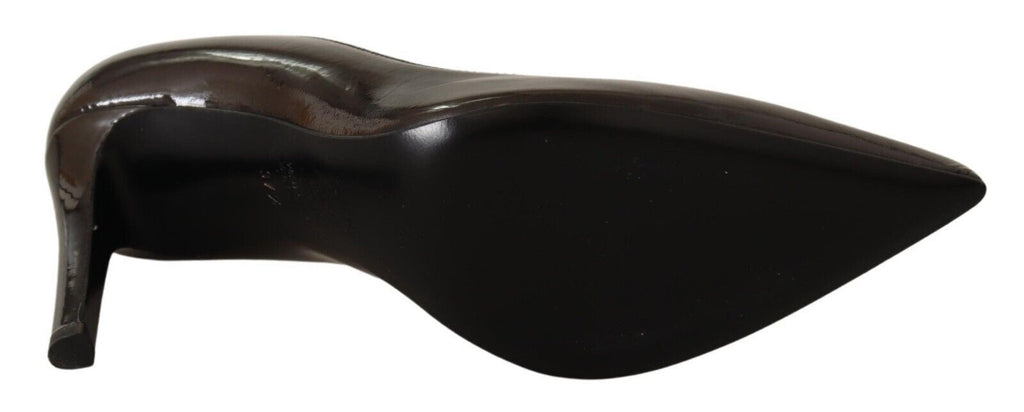 Sofia Elegante braune Leder Pumps mit Absatz