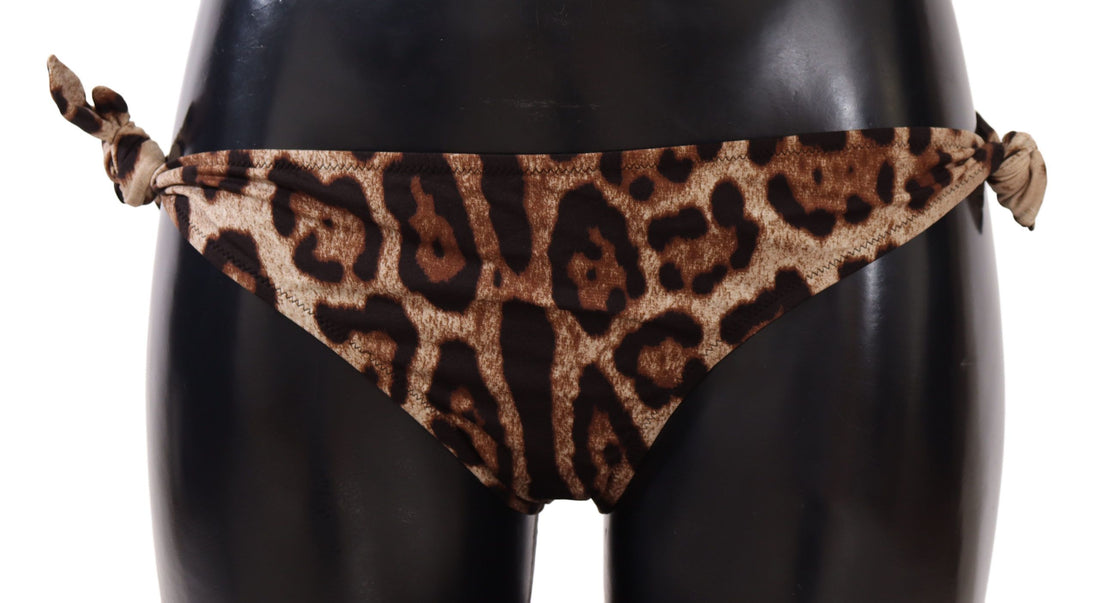 Dolce &amp; Gabbana Elegantes Bikinihöschen mit Leopardenmuster
