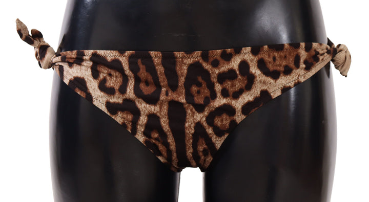 Dolce &amp; Gabbana Elegantes Bikinihöschen mit Leopardenmuster