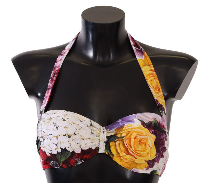 Dolce &amp; Gabbana Schickes Bikinioberteil mit Blumendruck – Sommer-Essential