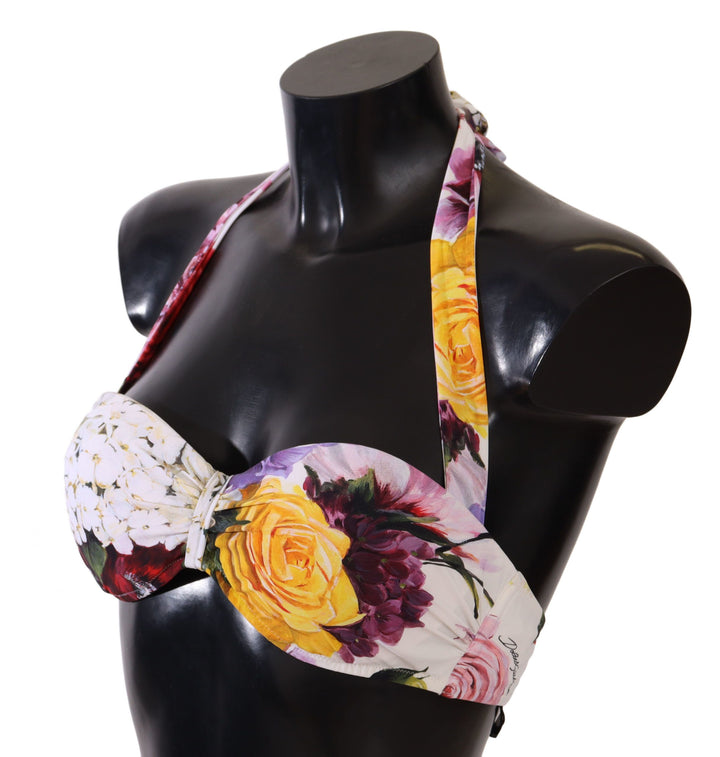 Dolce &amp; Gabbana Schickes Bikinioberteil mit Blumendruck – Sommer-Essential
