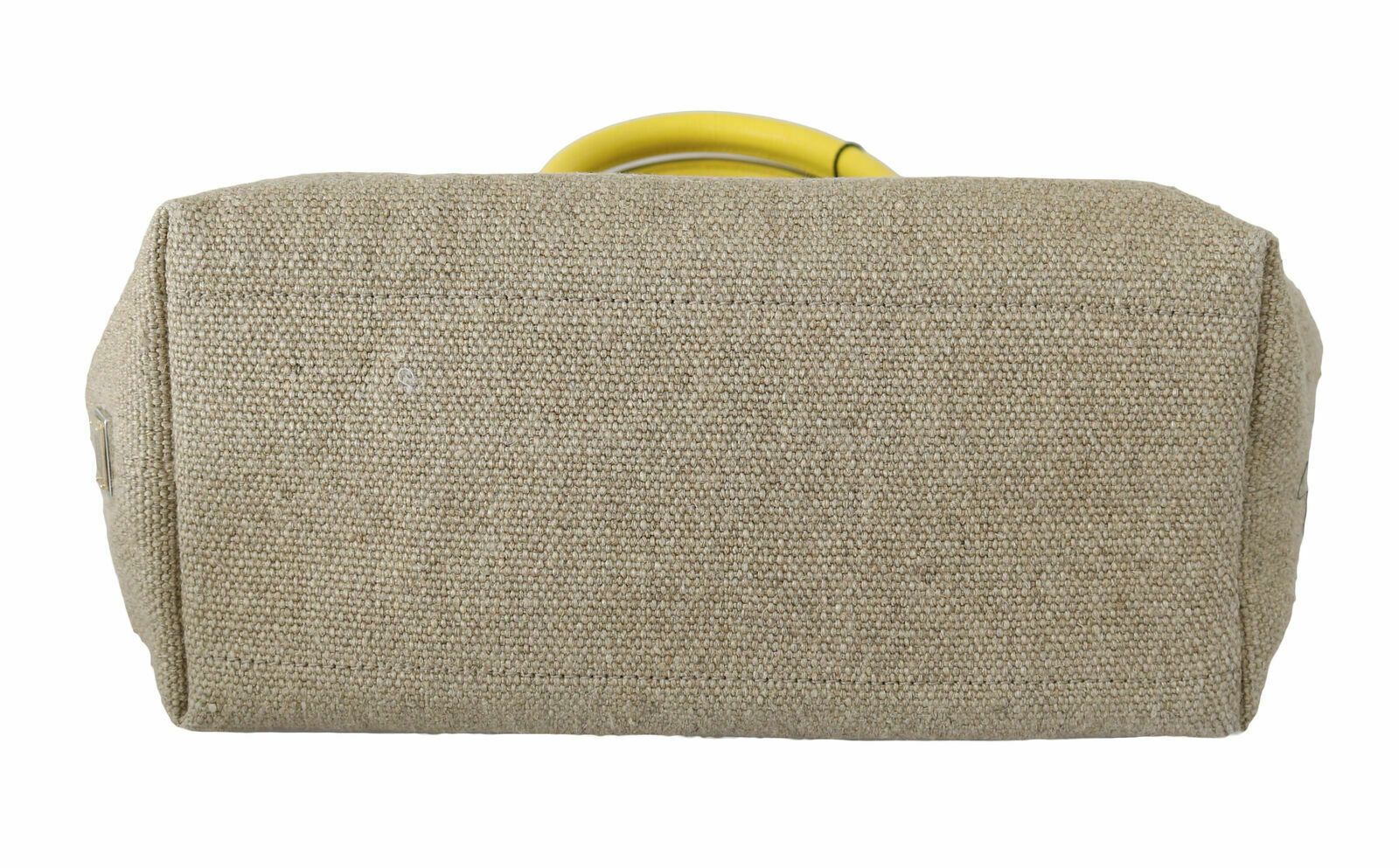 Sac cabas Dolce &amp; Gabbana en lin et veau beige avec chaîne dorée