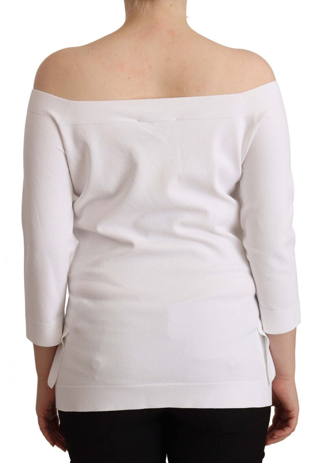 EXTERIOR Schicke Off-Shoulder Langarmbluse