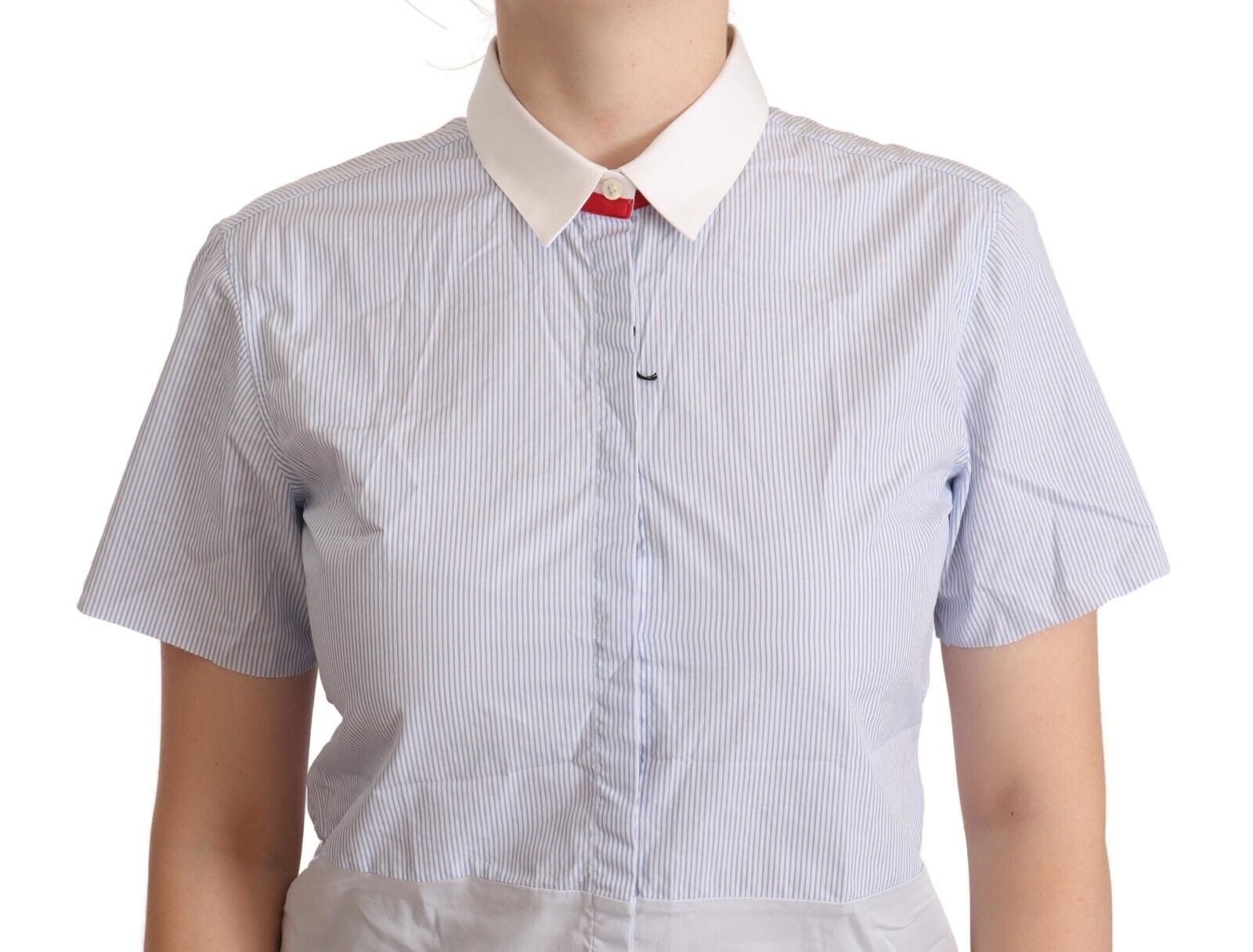 AGLINI Schickes hellblaues Poloshirt aus polierter Baumwolle