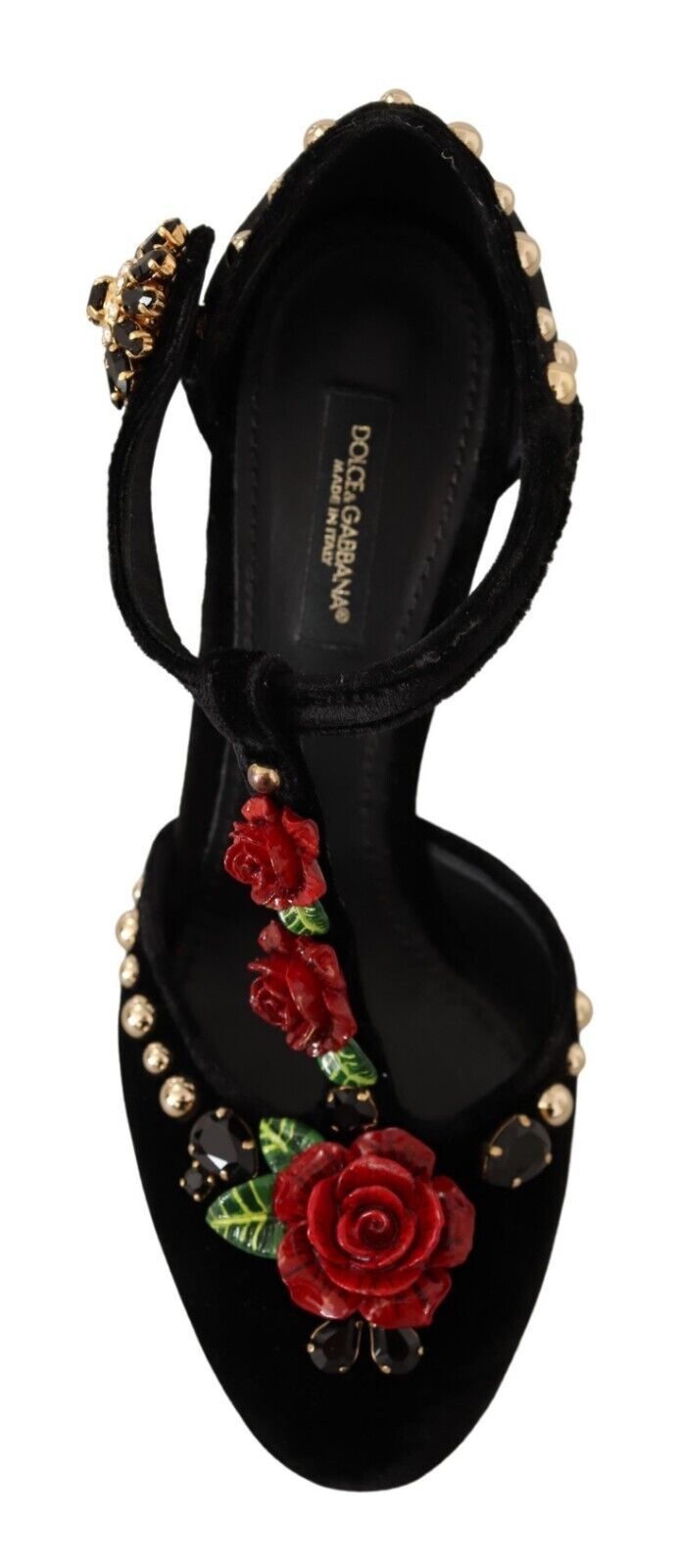 Escarpins Mary Jane élégants en velours à brides en T Dolce &amp; Gabbana