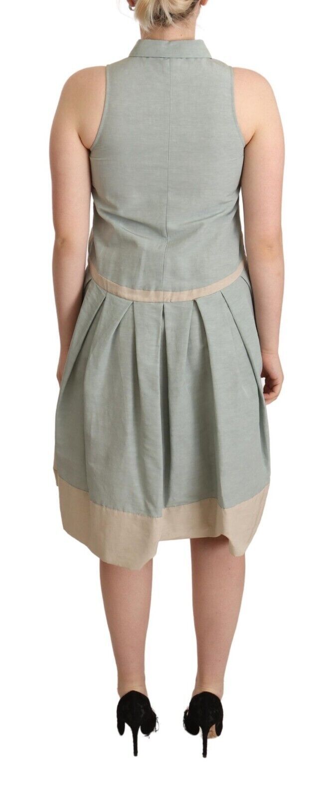 Robe fourreau chic sans manches à col Comeforbreakfast