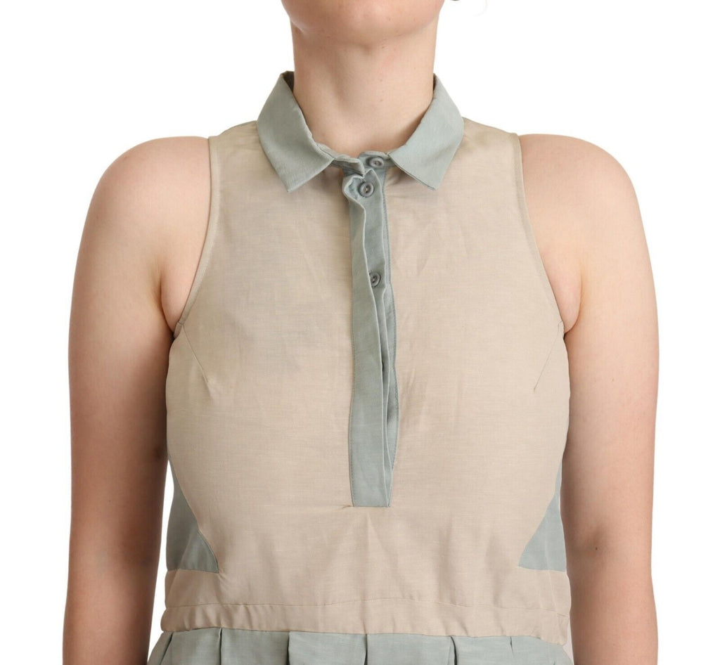 Robe fourreau chic sans manches à col Comeforbreakfast