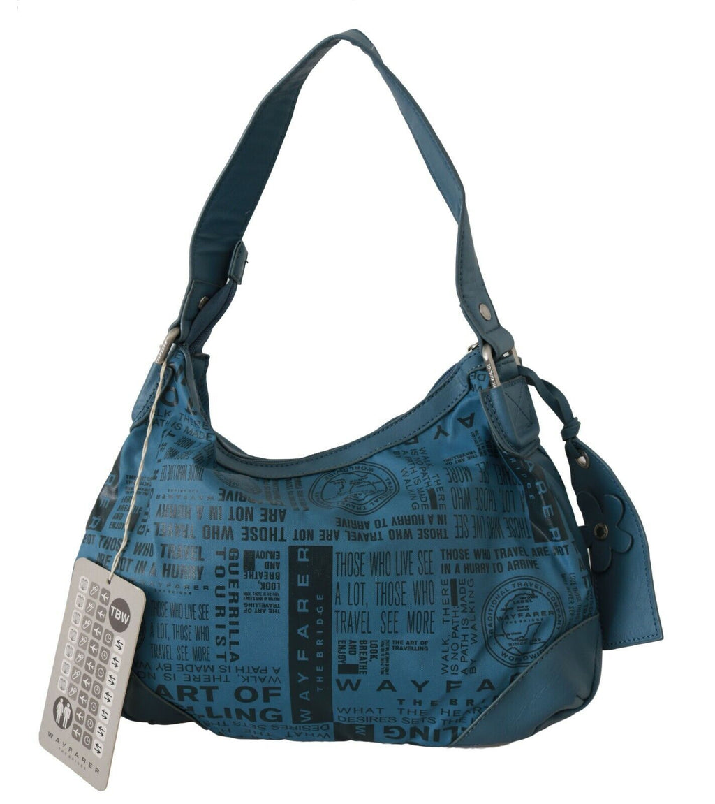 Sac bandoulière WAYFARER Chic en tissu bleu - Parfait pour l'élégance au quotidien