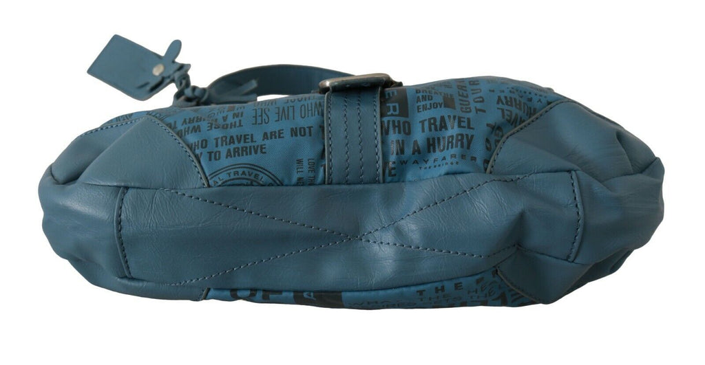 Sac bandoulière WAYFARER Chic en tissu bleu - Parfait pour l'élégance au quotidien