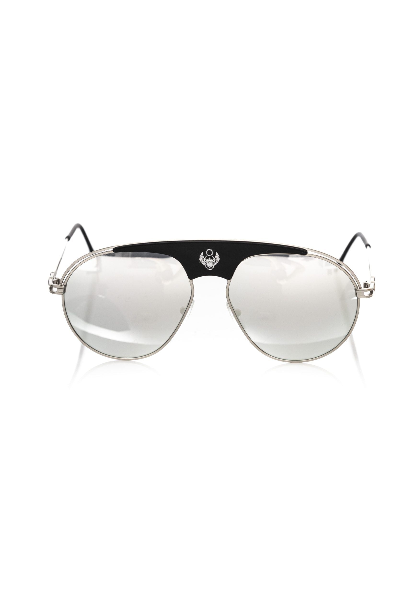 Frankie Morello Mehrfarbige Metallic-Sonnenbrille für Männer