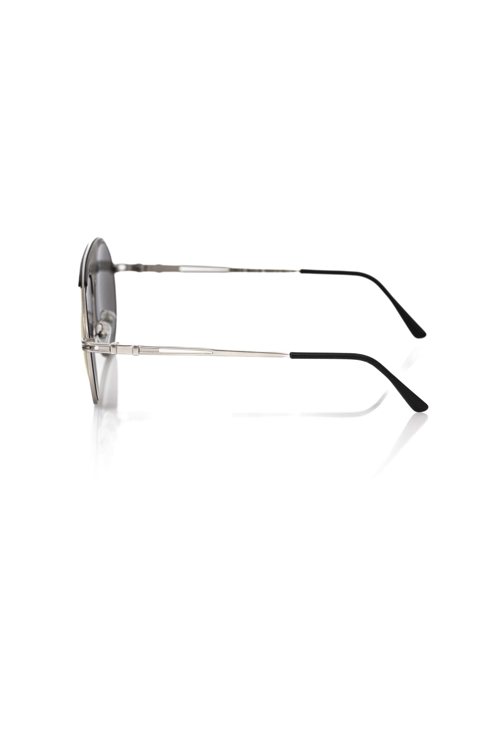 Frankie Morello Mehrfarbige Metallic-Sonnenbrille für Männer