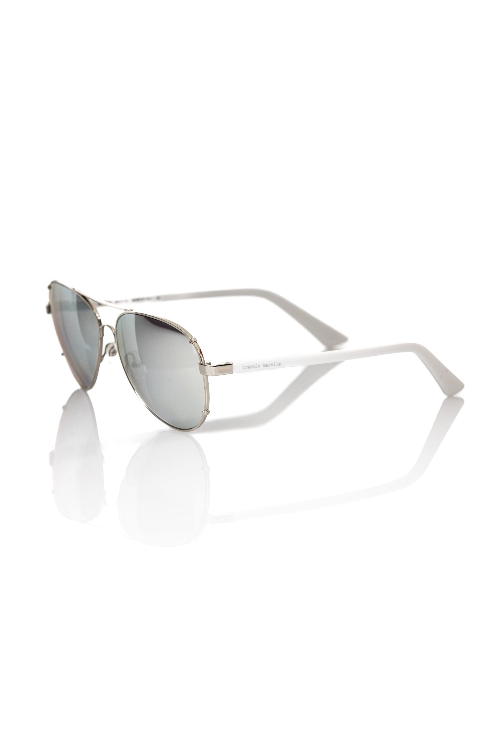 Frankie Morello Silber Metallic Herren Sonnenbrille